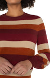 BURGUNDY MULTI STRIPE