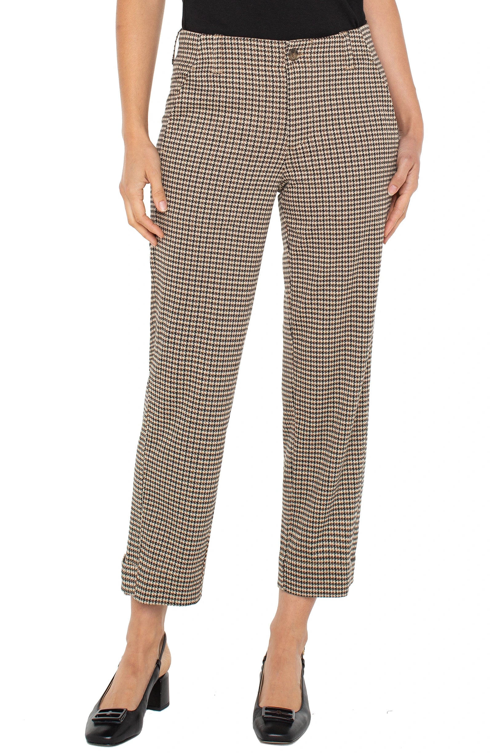 BLACK TAN HOUNDSTOOTH