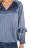 CHAMBRAY RUST PINSTRIPE