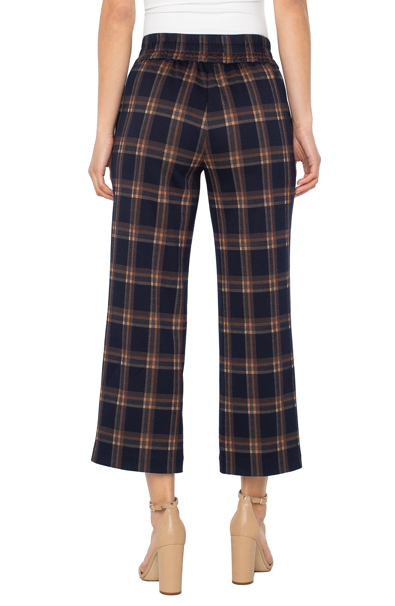 NAVY TOFFEE PLAID