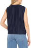 SLEEVELESS CREW NECK KNIT TOP