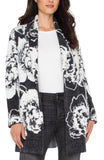 BLACK WHITE FLORAL