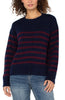 BURGUNDY NAVY STRIPE