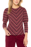 BURGUNDY MULTI STRIPE
