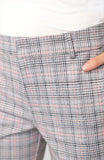 GREY BLUSH PLAID