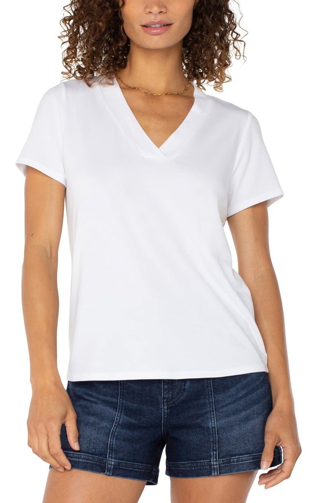 SHORT SLEEVE KNIT TEE – LIVERPOOL LOS ANGELES