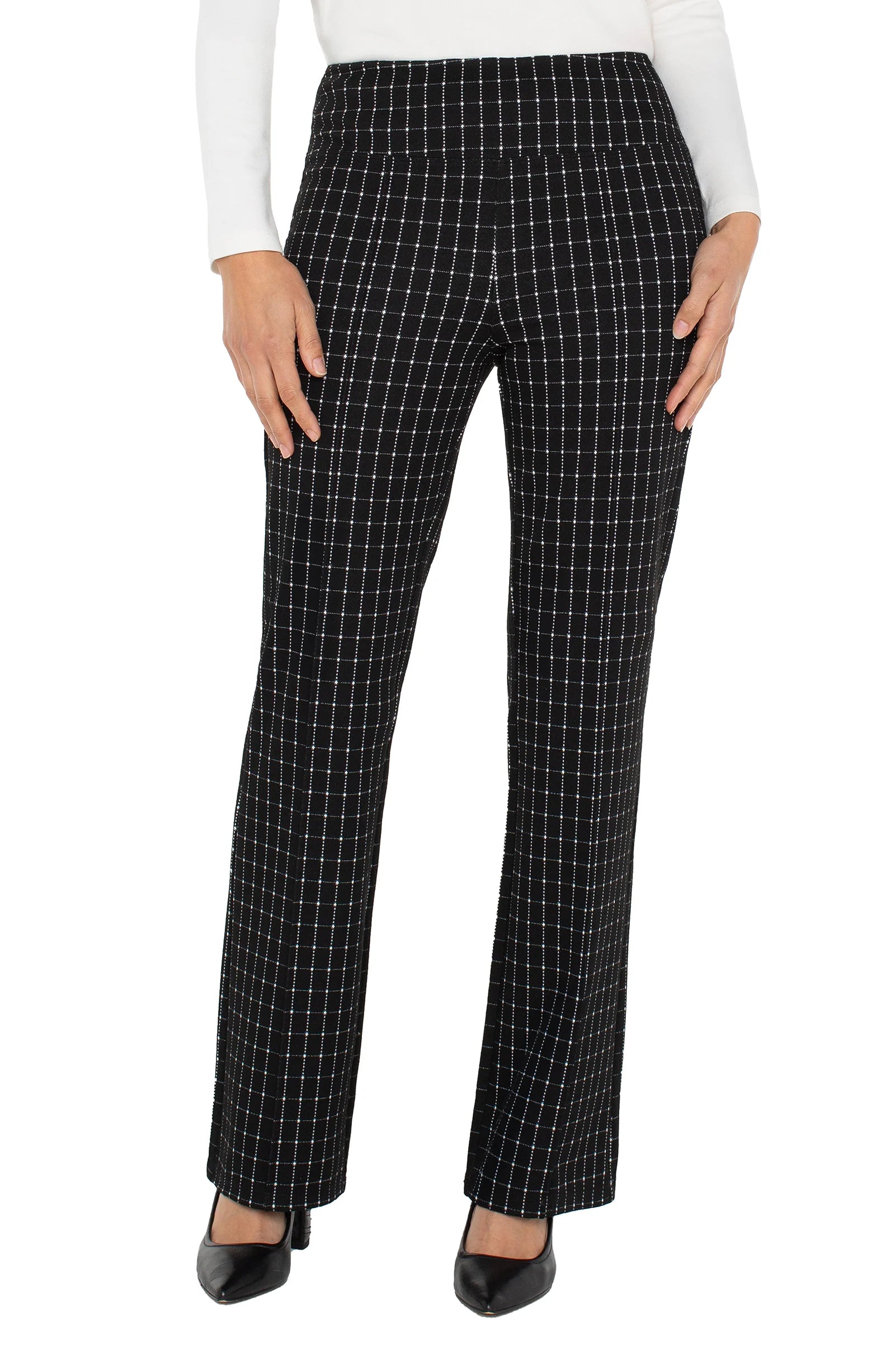 BLACK WHITE WINDOWPANE CHECK