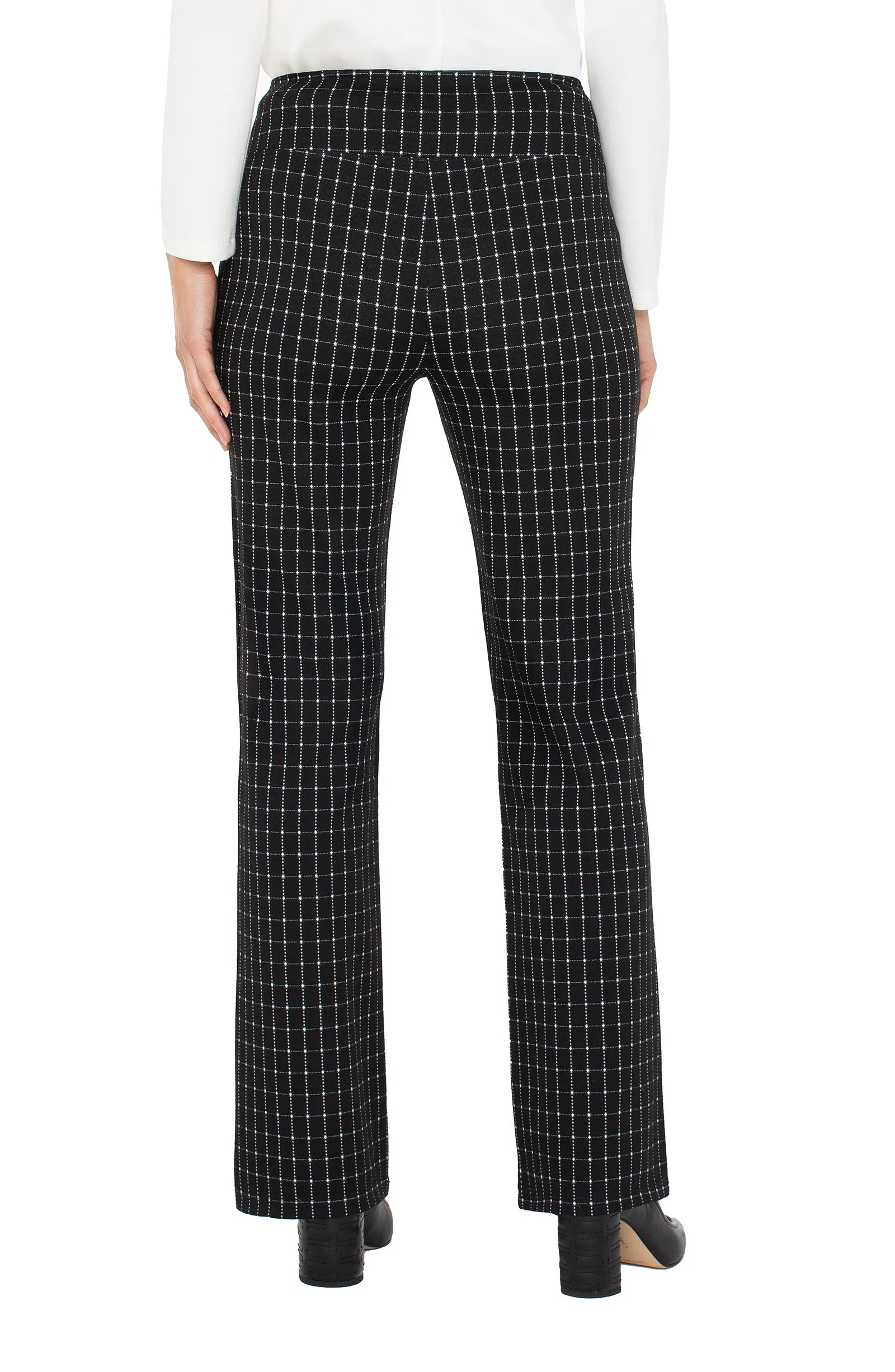 BLACK WHITE WINDOWPANE CHECK