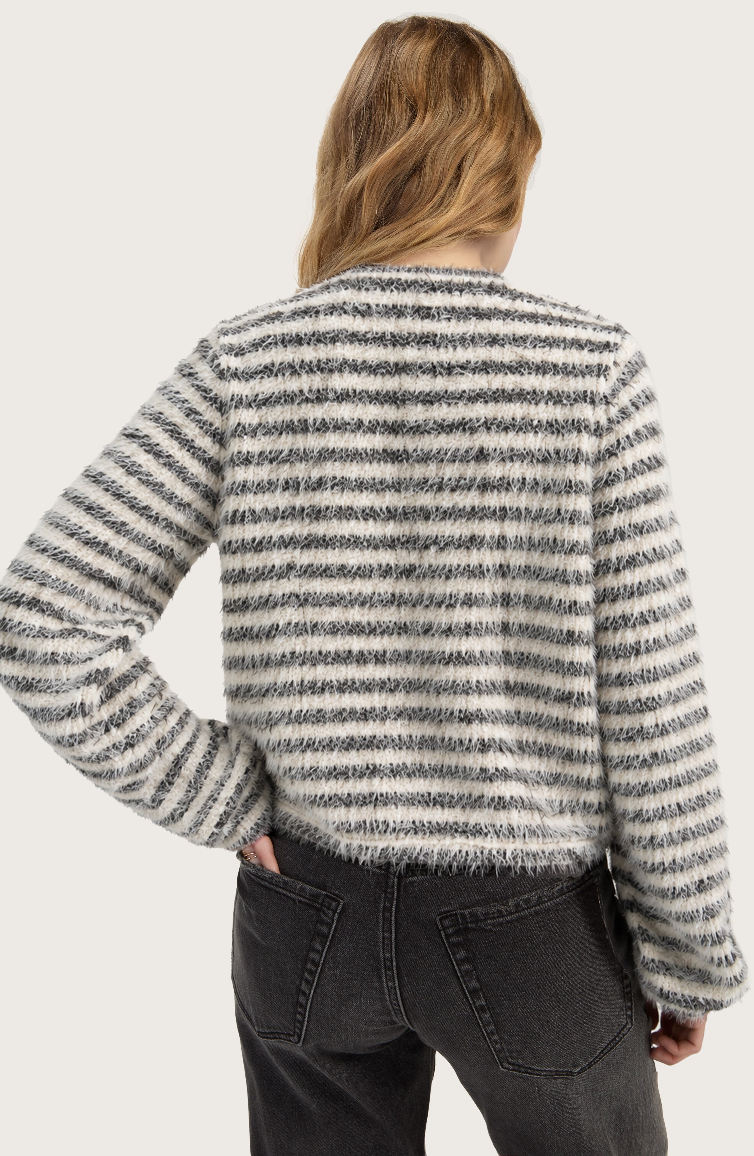 CREAM BLACK STRIPE