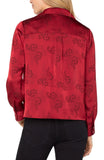 DARK RED FLORAL