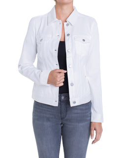Open CLASSIC JEAN JACKET WHITE-1 in gallery view