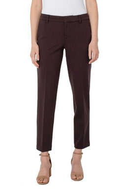 Open KELSEY KNIT TROUSER SUPER STRETCH PONTE JAVA-1 in gallery view