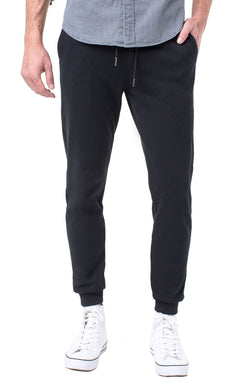 Open MERCER KNIT JOGGER BLACK-1 in gallery view