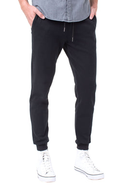 Open MERCER KNIT JOGGER BLACK-3 in gallery view