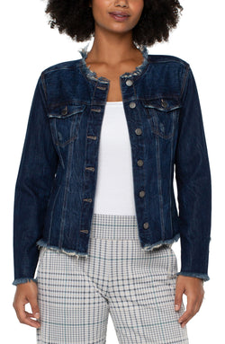Open LACE UP DENIM JACKET DAVIDSON-1 in gallery view
