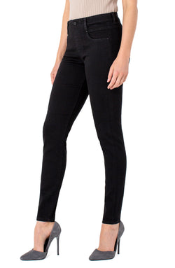 Open THE GIA GLIDER® PULL-ON SKINNY ECO BLACK RINSE-1 in gallery view