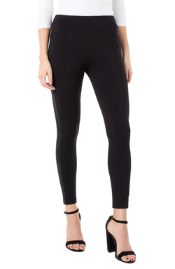 Open REESE SEAMED PULL-ON LEGGING BLACK-1 in gallery view