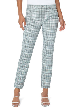 Open MADONNA SLIM BLUE GREY WHITE PLAID-1 in gallery view