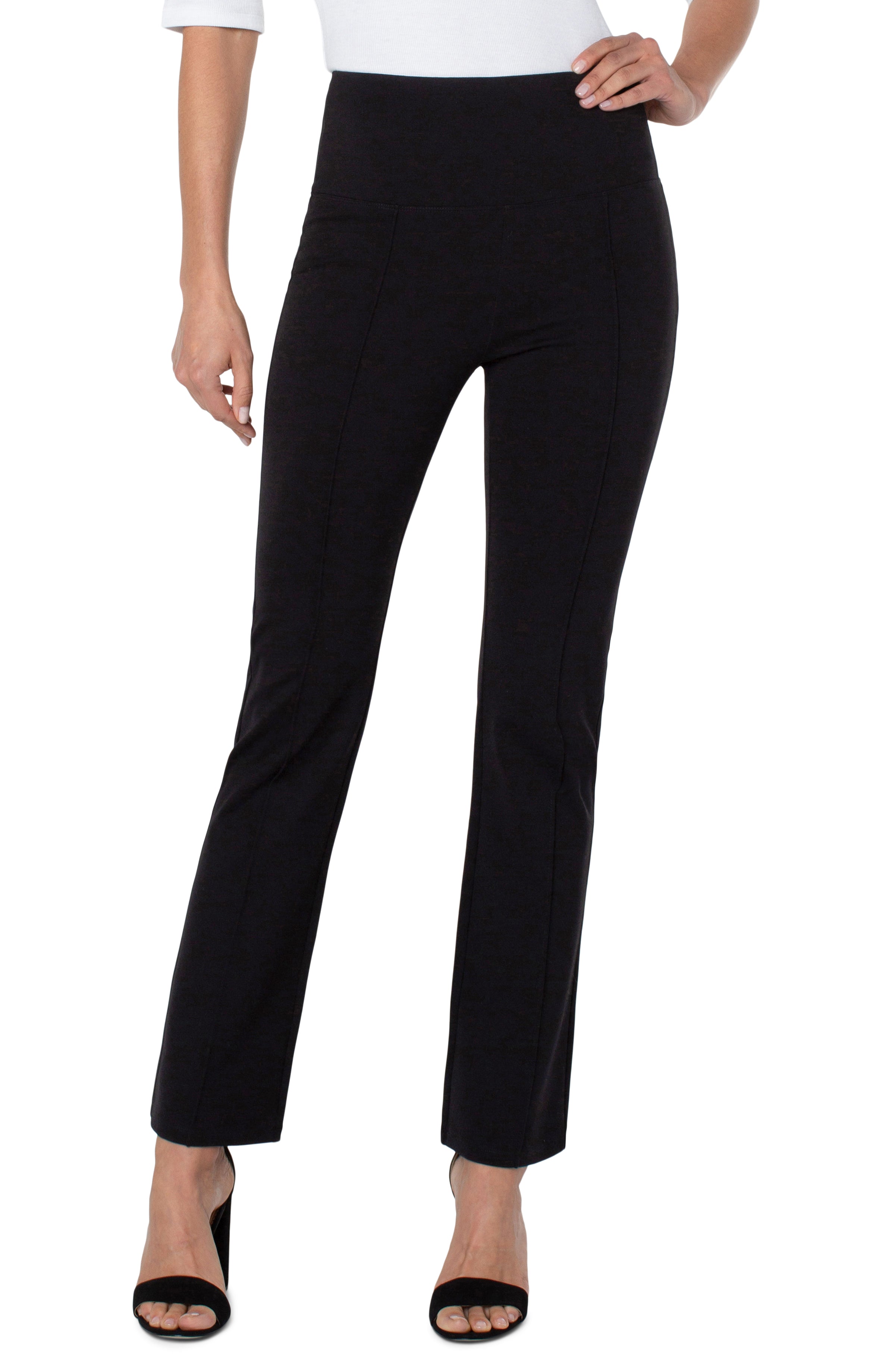 Liverpool Pearl Full Length Flare Pant - Black XS Liverpool Pearl Full Length Flare Pant - Black XS