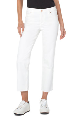 Open CROP STRAIGHT WITH CUT HEM BONE WHITE-1 in gallery view