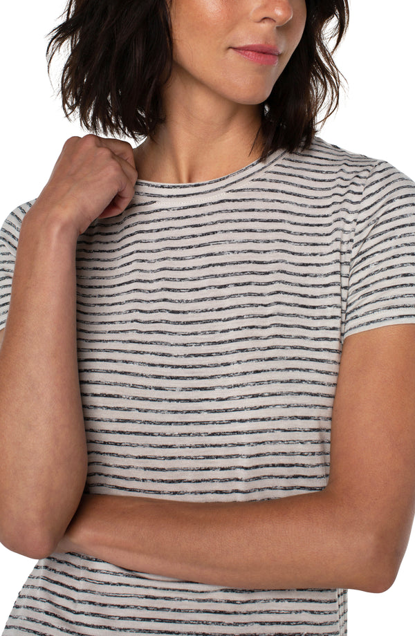 LIGHT TAN BLACK STRIPE