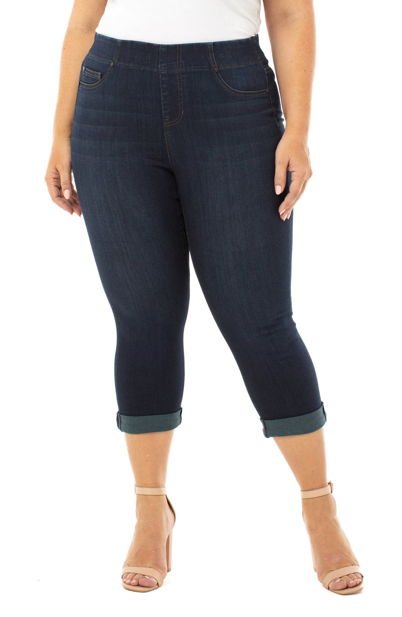 Liverpool chloe capri rolled cuff jean Clearance