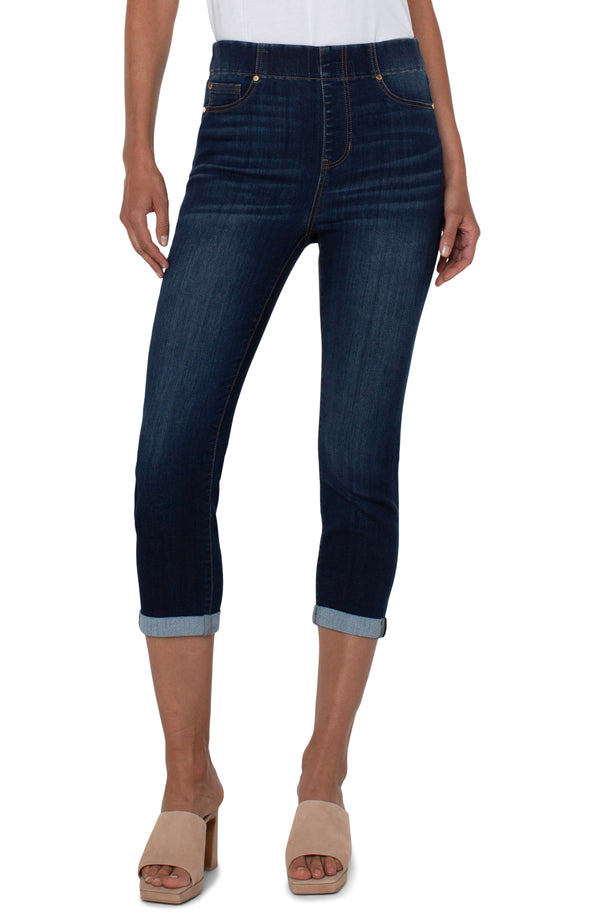 Chloe Capri Jeans With Cuffs - Dimension Blue | NYDJ
