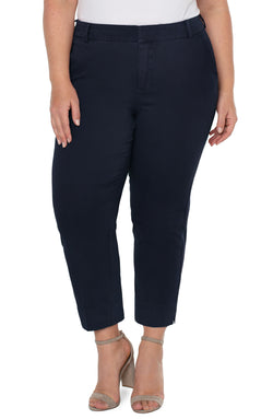 Open KELSEY TROUSER WITH SIDE SLIT FEDERAL NAVY-1 in gallery view